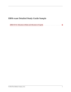 ERM exam Detailed Study Guide Sample