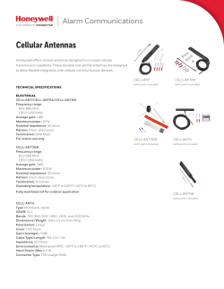 Cellular Antenna Data Sheet