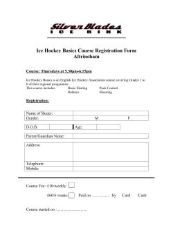 Altrincham Ice Hockey Basics Application