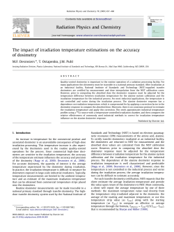 The impact of irradiation temperature estimations on the accuracy of