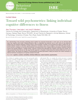 Toward wild psychometrics: linking individual cognitive differences