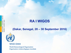 RA I - WMO