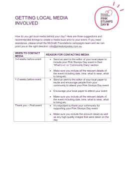 How to get support from your local media