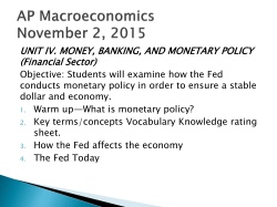 Economics November 5, 2015