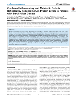 Combined Inflammatory and Metabolic Defects Reflected by