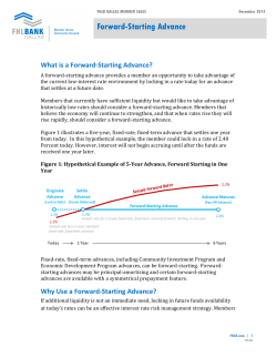 Forward-Starting Advance