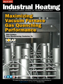 Maximizing Vacuum Furnace Gas Quenching Performance