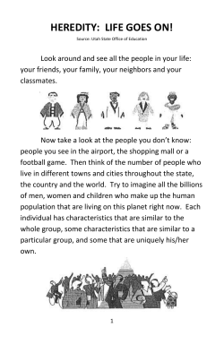 Traits and Heredity USOE Text