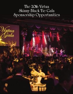 The 2016 Virtua Skinny Black Tie Gala