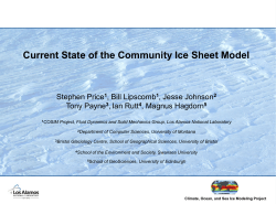 Current state of the Community Ice Sheet Model - Matthew