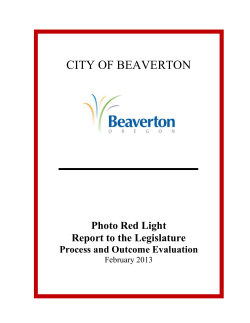 Photo Red Light Legislation &ndash; Legislative Requirements Background