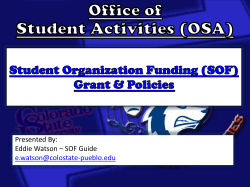 Office of Student Activities (OSA)