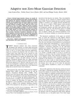 Adaptive non Zero-Mean Gaussian Detection