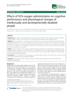 Effects of 92% oxygen administration on cognitive performance and