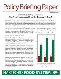 Connecticut`s Supermarkets