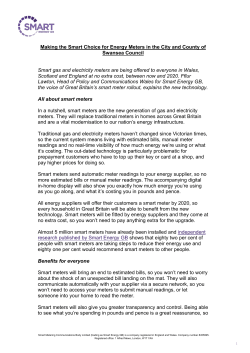 Making the Smart Choice for Energy Meters in the City and County