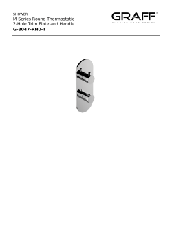 M-Series Round Thermostatic 2-Hole Trim Plate and