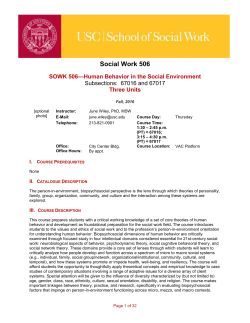 Syllabus - University of Southern California