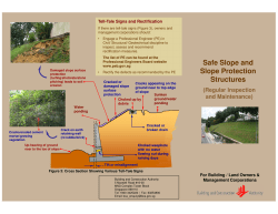 Safe Slope and Slope Protection Structures