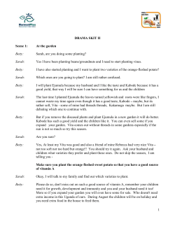 drama skit ii - Sweetpotato Knowledge Portal