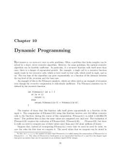 Dynamic Programming
