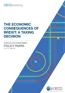 The Economic Consequences of Brexit: A Taxing Decision