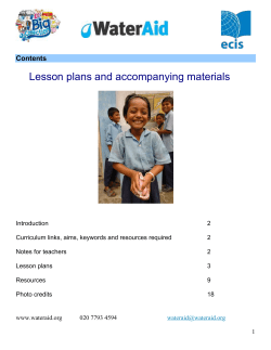 Primary school lesson plan