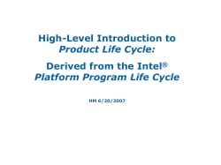 Product Life Cycle (PLC)