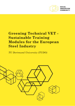 Greening Technical VET - Sustainable Training Modules for