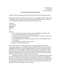 Investigating Light Intensity
