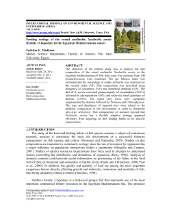 Feeding ecology of the round sardinella, Sardinella aurita (Family