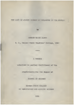 Life of Joseph Conrad as reflected in his novels - K-REx