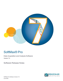 SoftMax Pro Microplate Data Acquisition and