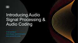 Dolby Corporate Title Slide