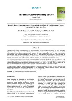 Generic dose response curves for predicting