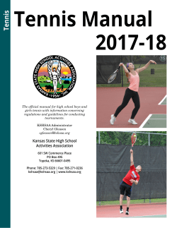 Tennis - kshsaa