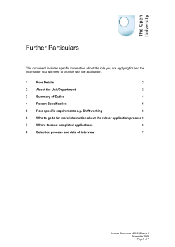Further Particulars HRG158