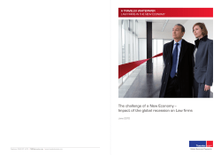 Impact of the global recession on Law firms