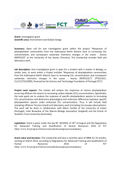 Edital para a atribui&ccedil;&atilde;o de uma bolsa de investiga&ccedil;&atilde;o (BI - CITA-A