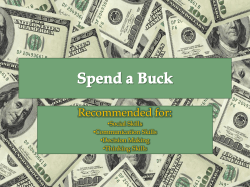 Spend a Buck - Cooperative Learning Resources