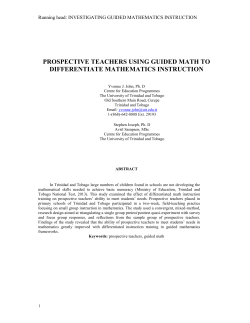 1. prospective teacher using guided math frameworks to