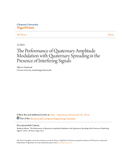 The Performance of Quaternary Amplitude Modulation