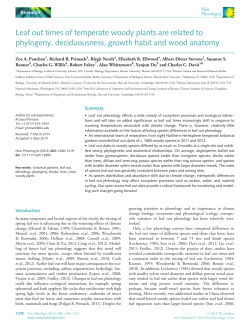 Leaf out times of temperate woody plants are