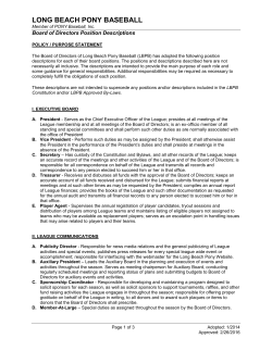 LONG BEACH PONY BASEBALL