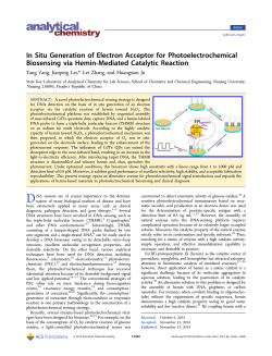 In Situ Generation of Electron Acceptor for Photoelectrochemical