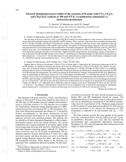 Infrared chemiluminescence studies of the reactions of H atoms with