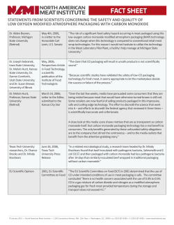 fact sheet - North American Meat Institute