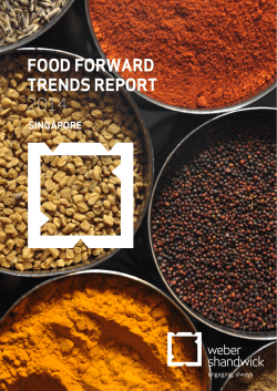 Singapore Food Forward Trends Report 2014