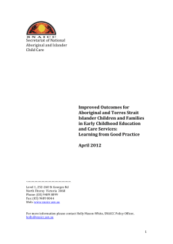 Improved Outcomes in ECEC Services
