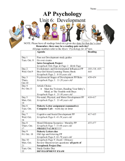 Development Chapter Study Guide